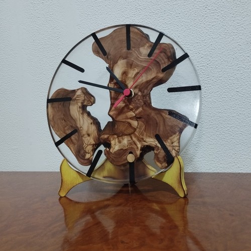 Orologio legno resina - legno, e